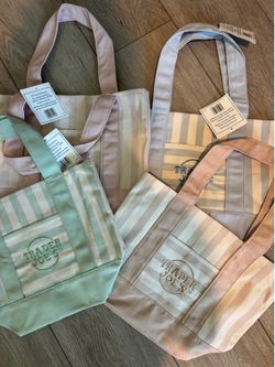 Trader Joe’s Striped Totes - Price is for the full set
