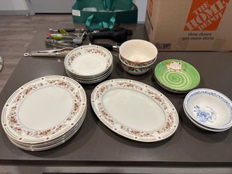Plates and Kitchen Equipment Bundle MUST GO