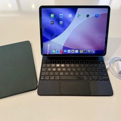 Apple iPad Pro 11-inch, Wi-Fi + Cellular, Magic Keyboard, Smart Folio