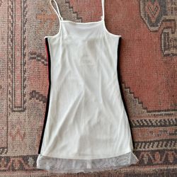SEEK The Label White Mesh Tennis-Aesthetic Mini Dress