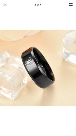 Black Oakland Raiders Ring