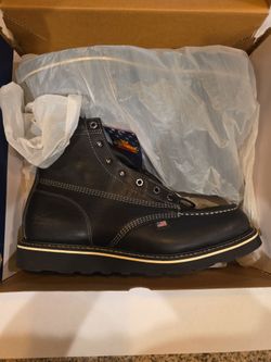 Thorogood MIDNIGHT SERIES 6″ Black Moc Toe Size 13 (D) Style #814-62O6