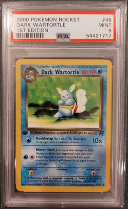 Dark Wartortle 1st Edition PSA 9 Pokemon Card