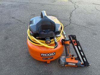 RIDGID.compressor house. And Ruffin gun