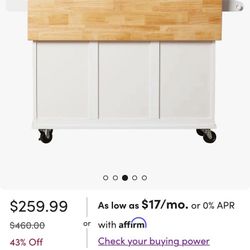 White Kitchen Island On Wheels 