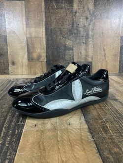 Louis Vuitton Noumea Black Gold Sneakers – Size 41 / US 11 (A1D003866)