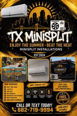 Brand new Minisplit’s