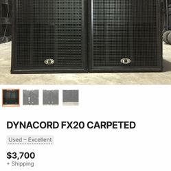 Selling Pair Dynacord Subwoofer Fx20 