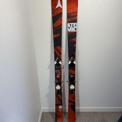 Atomic Code 186cm Skis And Salomon Bindings 