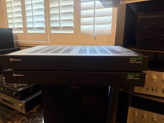 Pair Outlaw Audio Model 200 M-Block Monoblock Amplifiers – 200W Each TESTED