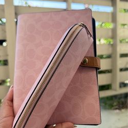 Powder pink notebook