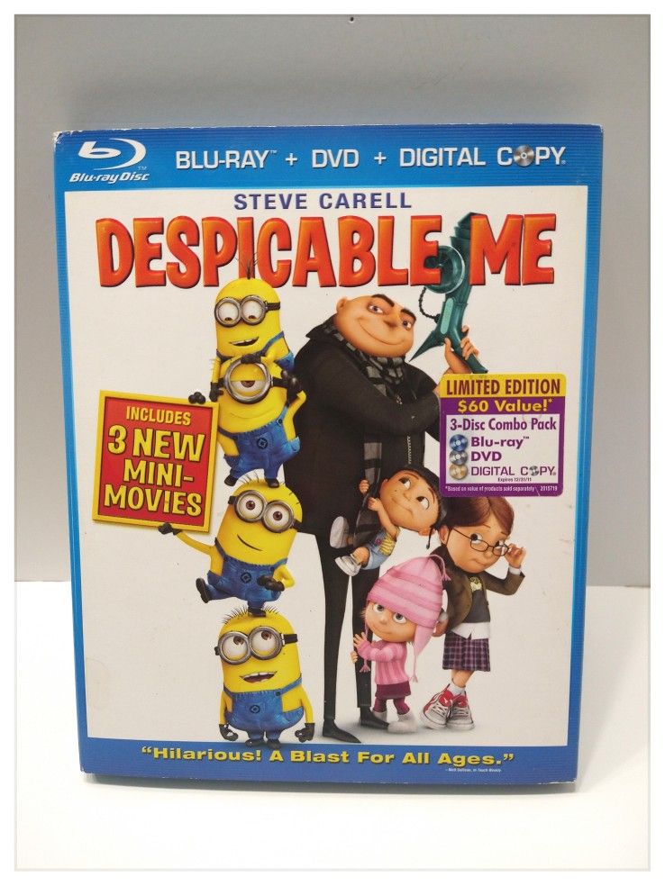 'Despicable Me' + 3 New 'Minion Mini-Movies' 3-Disc Combo Pack