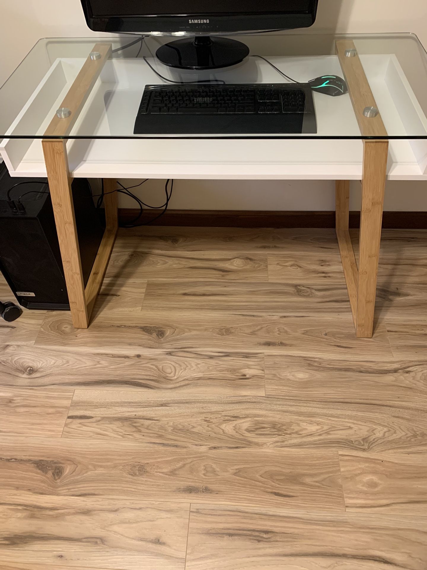 Like New Glass Top Desk!