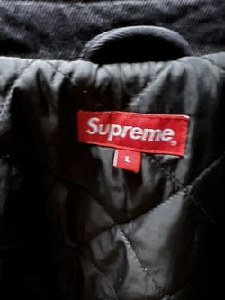 Supreme Checks Embroidered Denim Jacket for Sale in Salinas