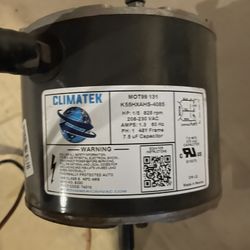 1/5 HP 825rpm AC Fan Motor