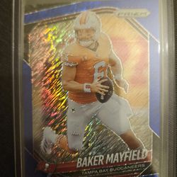 2025 prizm Baker Mayfield blue shimmer  /35