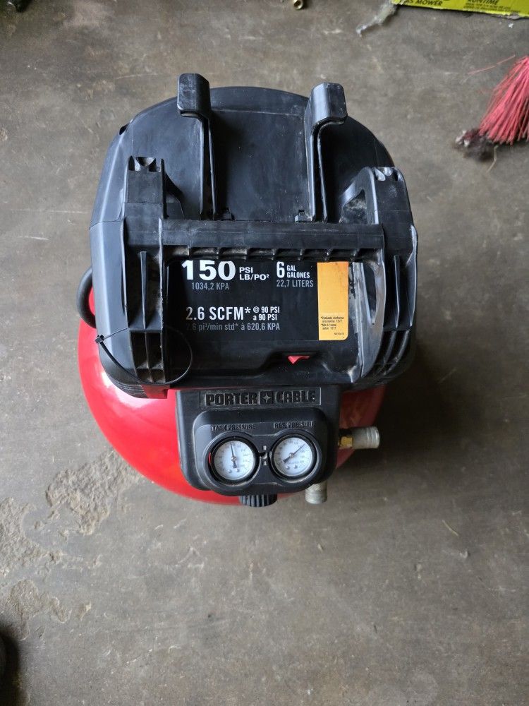 Porter-Cable
6 Gal. 150 PSI Portable Electric Pancake Air Compressor
