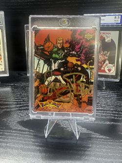 1992-93 Upper Deck Larry Bird Michael Jordan NBA Fanimation 23 510 Signed Auto