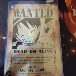 One Pice Luffy Wanted Poaster