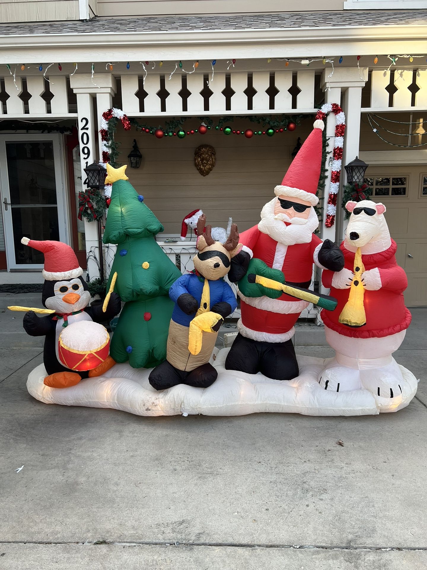 Christmas blow Up With music