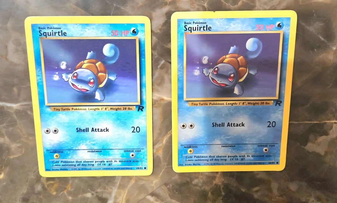 Pokemon Team Rocket Series Squirtle Set Of 2