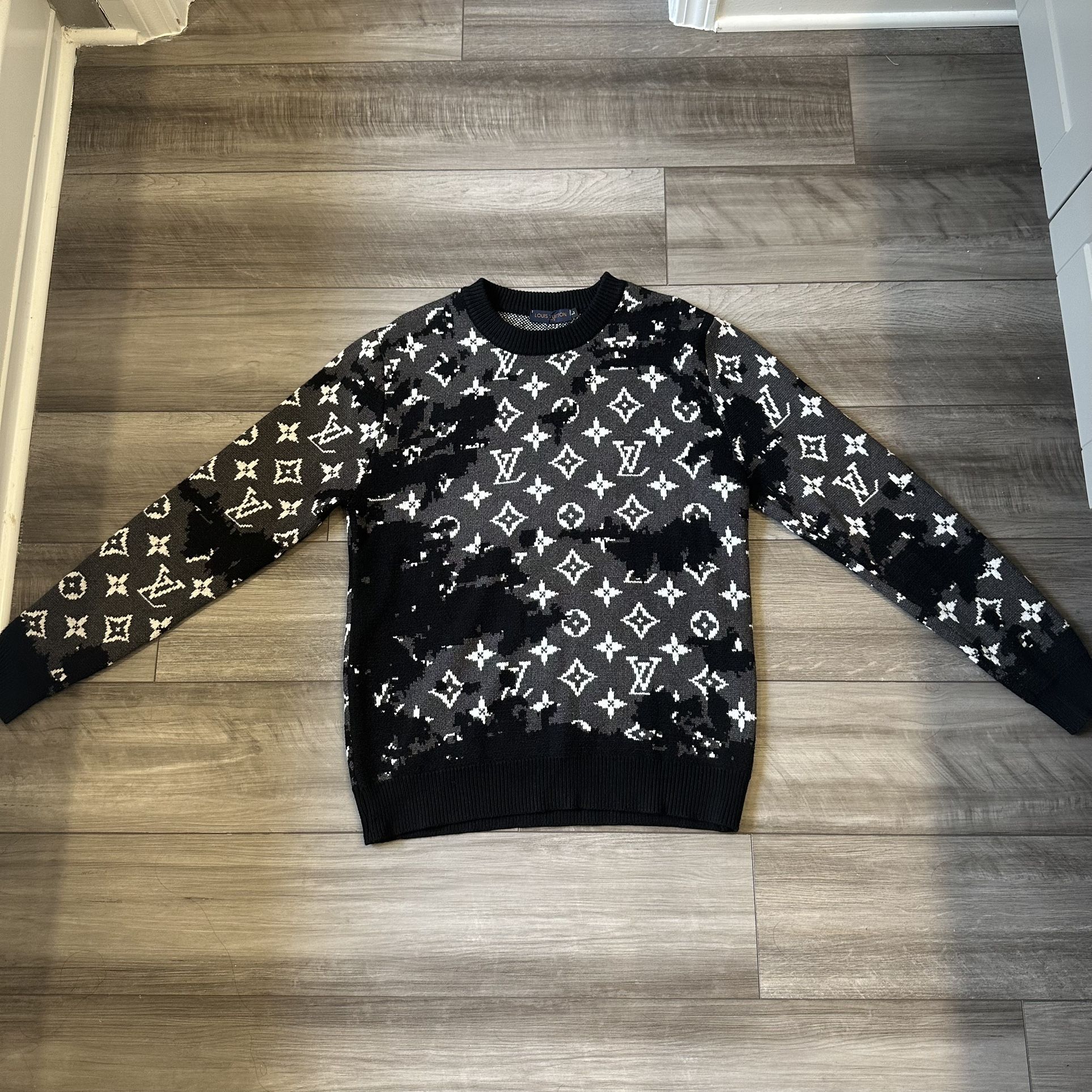 Distressed Monogram Sweatshirt