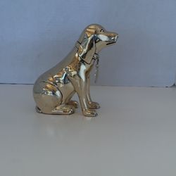 Labrador Retriever Dog Silver Plated Piggy Bank