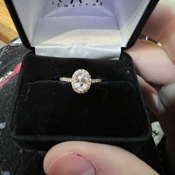 Beautiful Morganite Ring In 14k Rose Gold!!