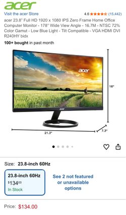 Acer monitor for sale