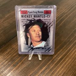 Reprint  Refractor - Mickey Mantle Baseball Card 