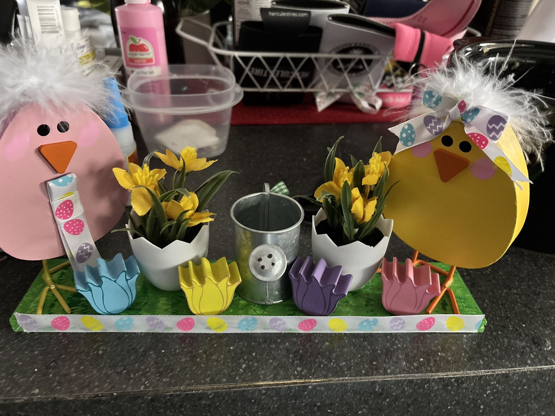 Handmade Easter Mantle Piece Decoration