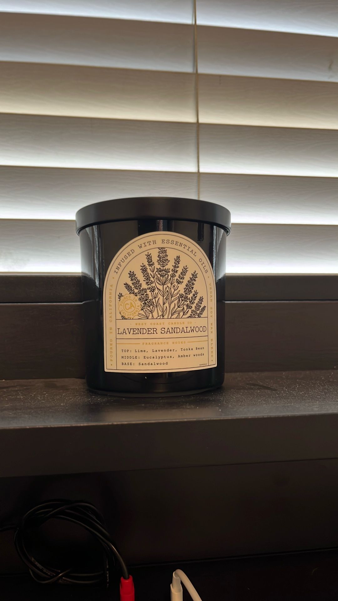 La Vender Sandalwood Candle
