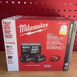 M18 Milwaukee High Output 6.0 Batteries And Charger
