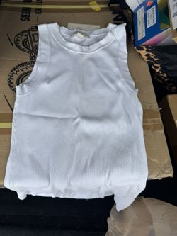 MK RIBBED SLEEVELESS BLOUSE 