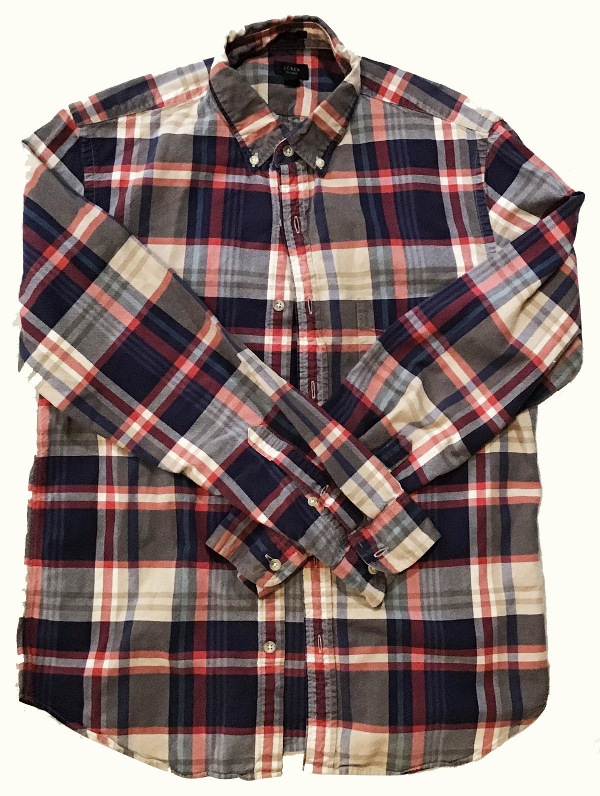 J. Crew Oxford Men's Long Sleeve Shirt Medium