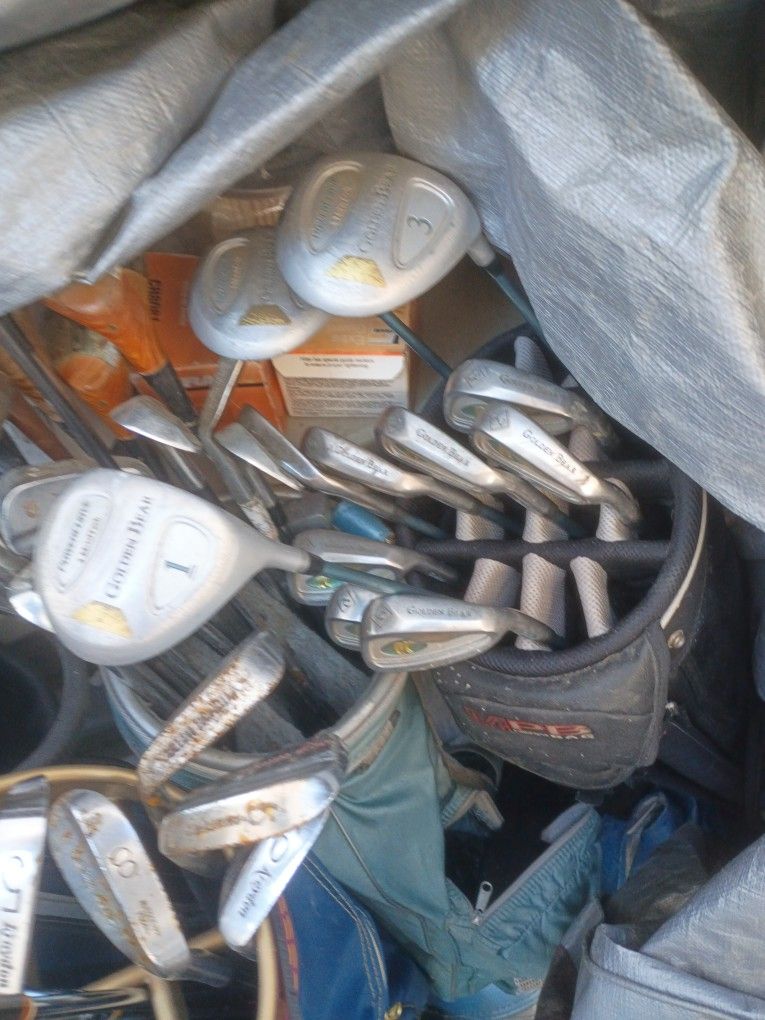 Golden Bear Set Of Clubs Anf 3 Woods 