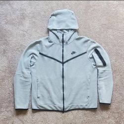 Gray Nike Tech Fleece Full-Zip Hoodie