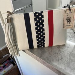 Red, White And Blue Purse