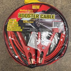Booster  Cable 12ft 8 Gauge 