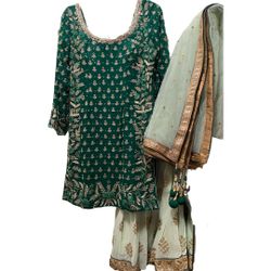 Pakistani Designer Sharara 3 PCS, Indian Clothes, Pakistani Suit