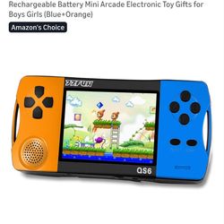 16 Bit Handheld Games for Kids with 3.5" IPS Large Screen Built-in 216 Retro Video Games Portable Gaming Player with Rechargeable Battery Mini Arcade 