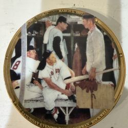 Norman Rockwell “The Rookie” Collector Plates Saturday Evening Post Set of 3
