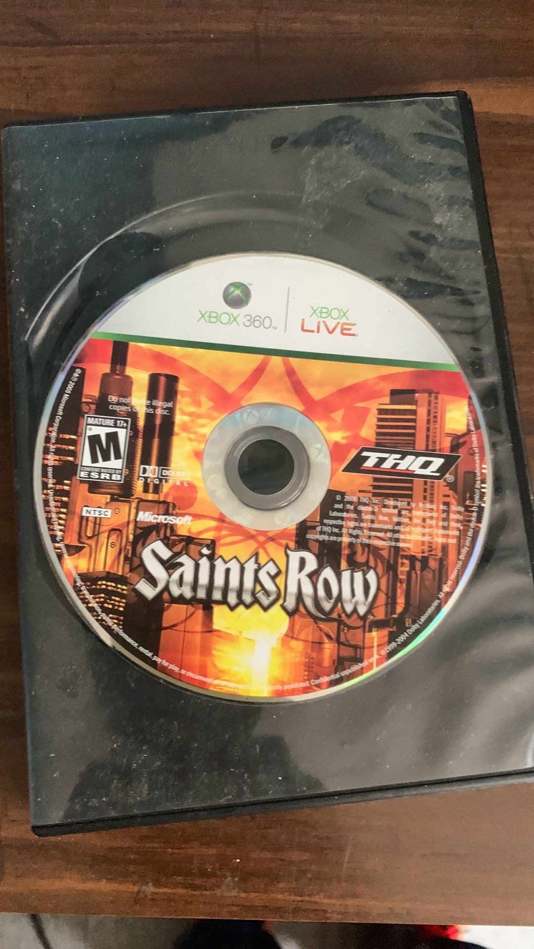 Saints row Xbox 360 game
