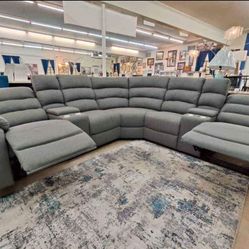 GREY POWER BRAND NEW RECLINING SECTIONAL SAME DAY DELIVERY 