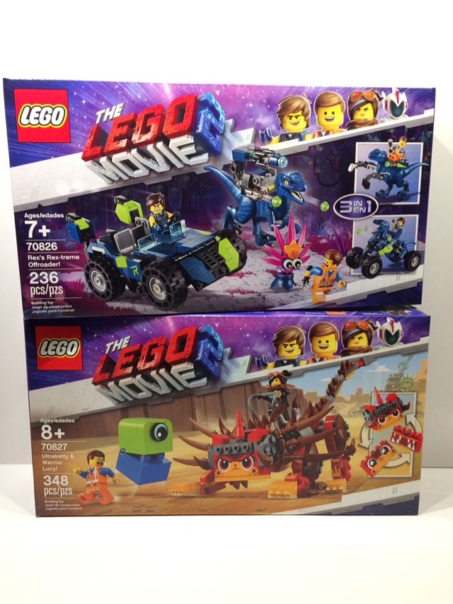 LEGO Movie 2 Ultrakatty & Warrior Lucy 70827 and Rex’s Rec-treme Off-roader 70826
