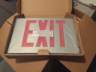 EXIT LED SIGN 8” DIE CAST