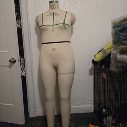 A seamstress mannequin,
