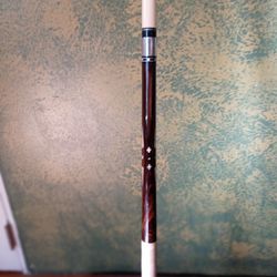 Wood And Pearl Inlay Cue
