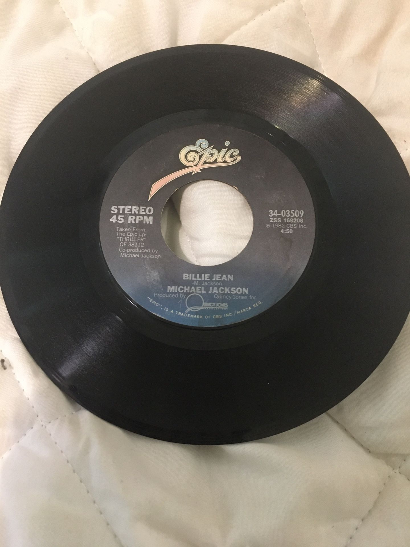 Michael Jackson 80s 45 Billie Jean