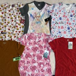 New Size Small Scrub Tops 